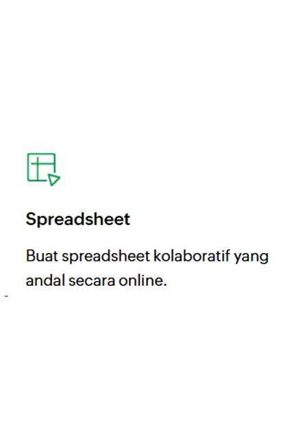 Zoho Sheet Nivora